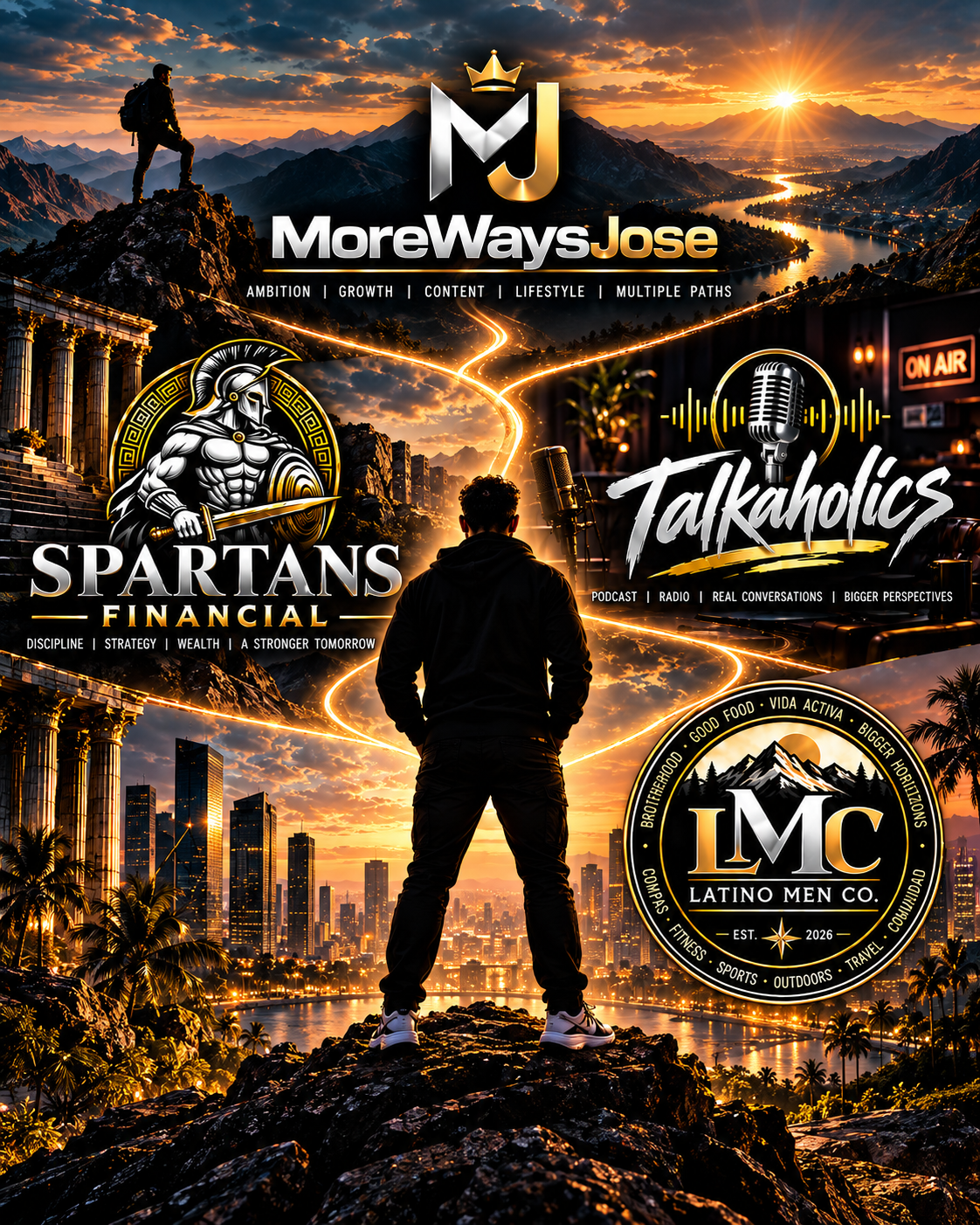MoreWaysJose brand artwork connecting ambition, conversations, and community